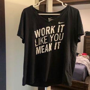 Women’s XL Nike Tee Dri Fit athletic cut